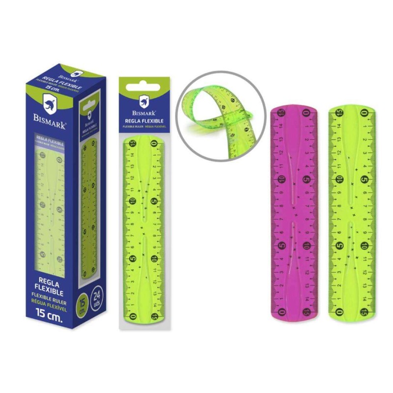 REGLA PVC FLEXIBLE 15 CM                          