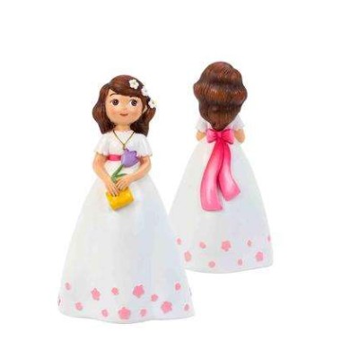 FIGURA NIÑA COMUNIO LIBRO 17 CM