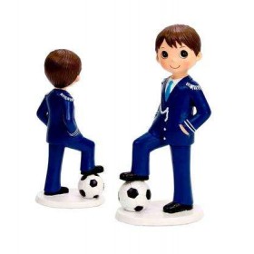 FIGURA NIÑO COMUNION FUTBOL 17 CM