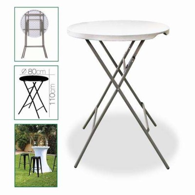 MESA ALTA REDONDA PLEGABLE