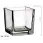 PORTAVELAS CRISTAL 15X15