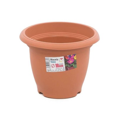 MACETA REDONDA 18 CM VS03 TERRACOTA