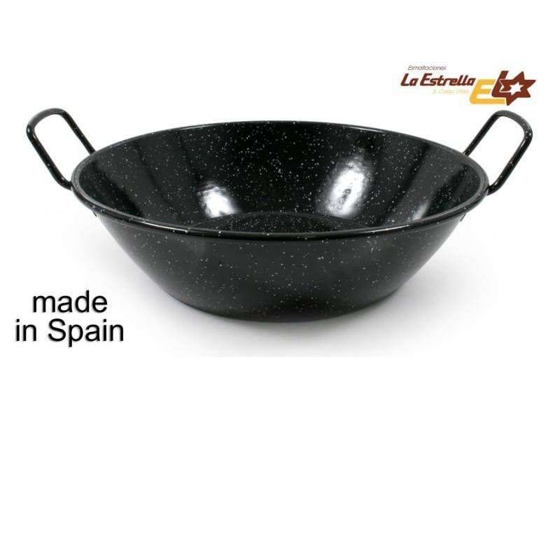 PAELLERA HONDA BORDONADA 38CM.-8L.
