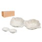 CUENCO HOJA DOBLE MULTIUSOS PORCELANA             