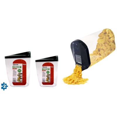 ENVASE CON TAPA MULTIUSO PLASTICO 2 PZAS          
