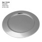 BAJO PLATO ACERO INOX 33.3 CM                     