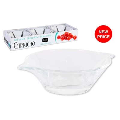 BOL VIDRIO 14.5X12X4.5 CM CAPRICHO