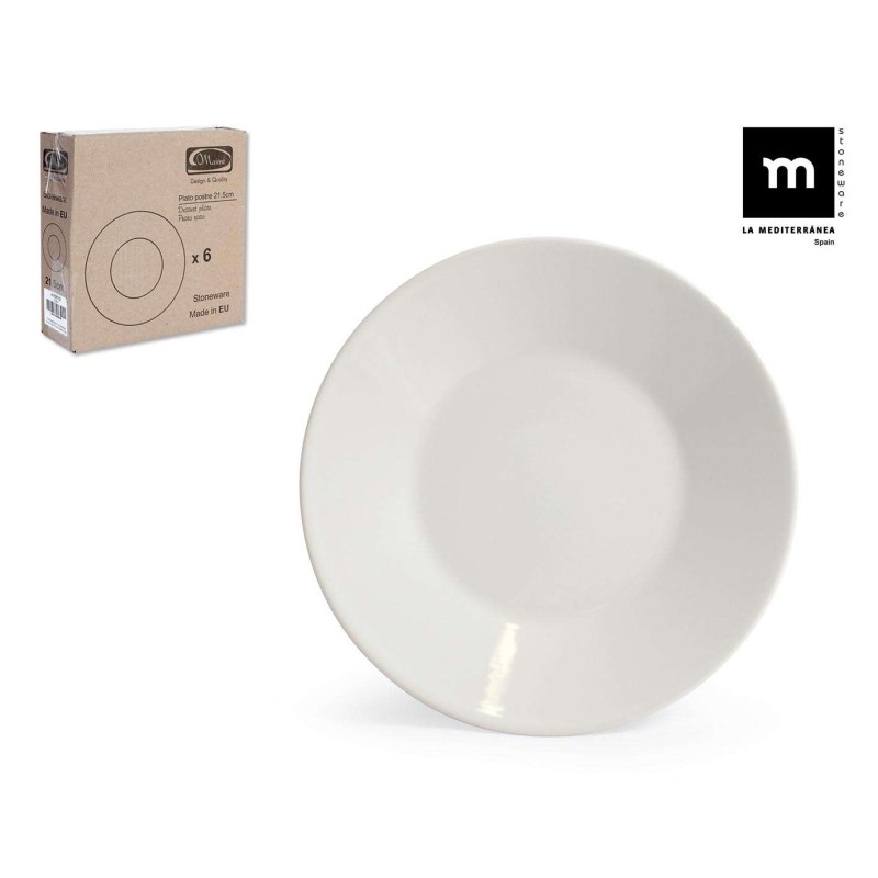 PLATO POSTRE 21.5CM "MAITRE" IVORY BRILLO
