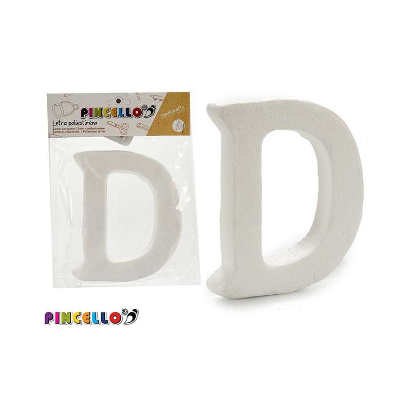 LETRA D POLIESTIRENO 13.5X15 CM                   