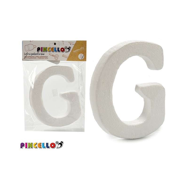 LETRA G POLIESTIRENO 13.5X15 CM                   