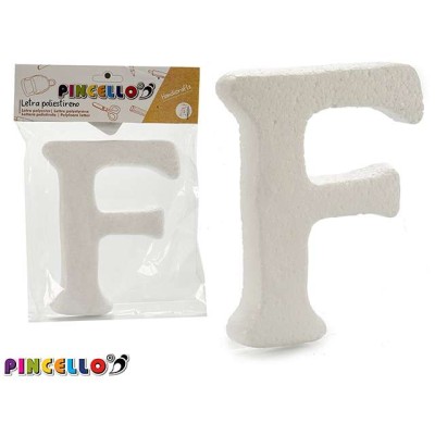 LETRA F POLIESTIRENO 13.5X15 CM                   
