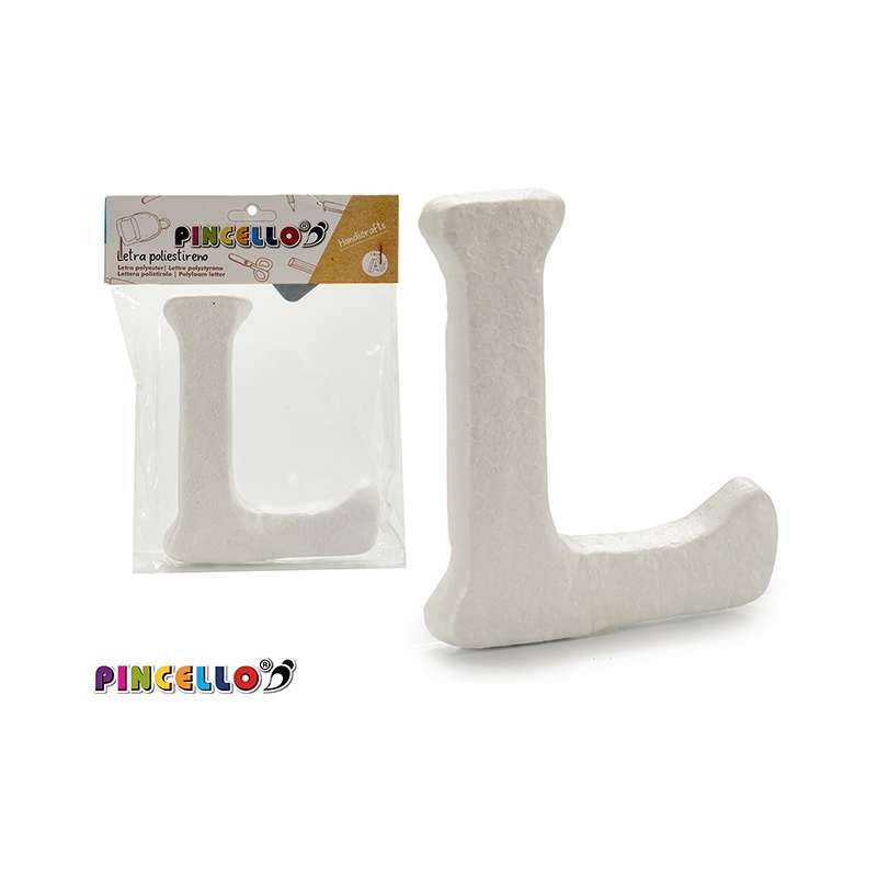 LETRA L POLIESTIRENO 13.5X15 CM                   