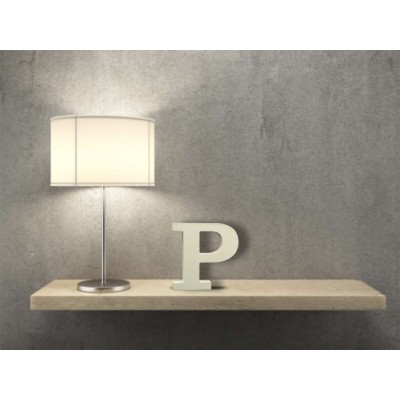 LETRA MADERA BLANCA -P-