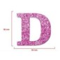 POREX LETRA D PURPURINA ROSA