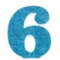 POREX Nº 6 PURPURINA AZUL