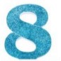 POREX Nº 8 PURPURINA AZUL