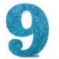 POREX Nº 9 PURPURINA AZUL