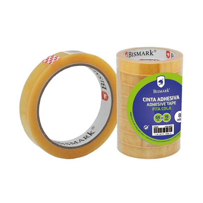 CINTA ADHESIVA BISMARK 66X19 MM                   