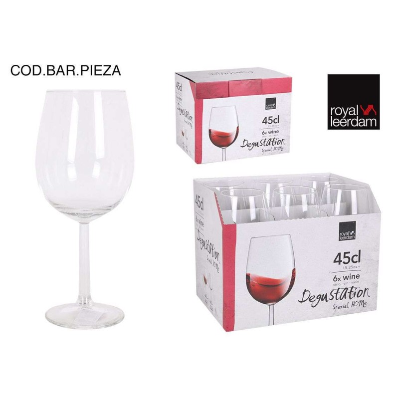 JGO 6 COPAS VINO 45 CL DEGUSTACION