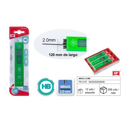 ESTUCHE DE MINAS 2.0MM MP                         