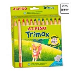 LAPIZ ALPINO-TRIMAX 12 COLORES                    