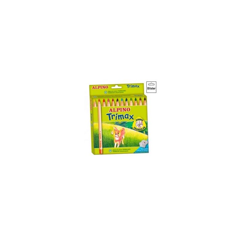 LAPIZ ALPINO-TRIMAX 12 COLORES                    