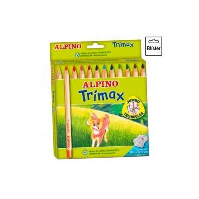 LAPIZ ALPINO-TRIMAX 12 COLORES                    