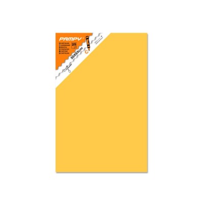 CARTULINA JUMBO 50X65 CM AMARILLO ORO             