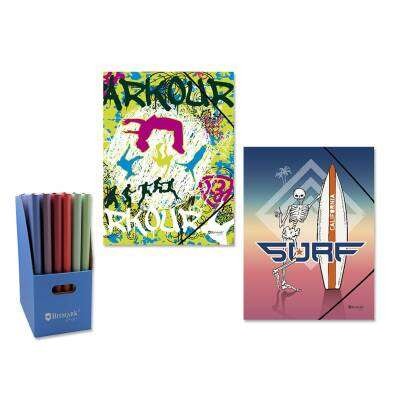 CARPETA FOLIO URBAN SPORTS GOMAS Y SOLAPAS        