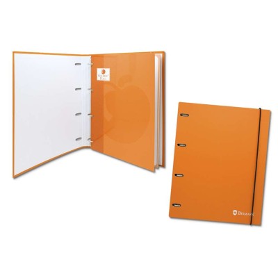 CARPETA BISMARK CARTON 4A, A4 C/RECAMBIO NARANJA  