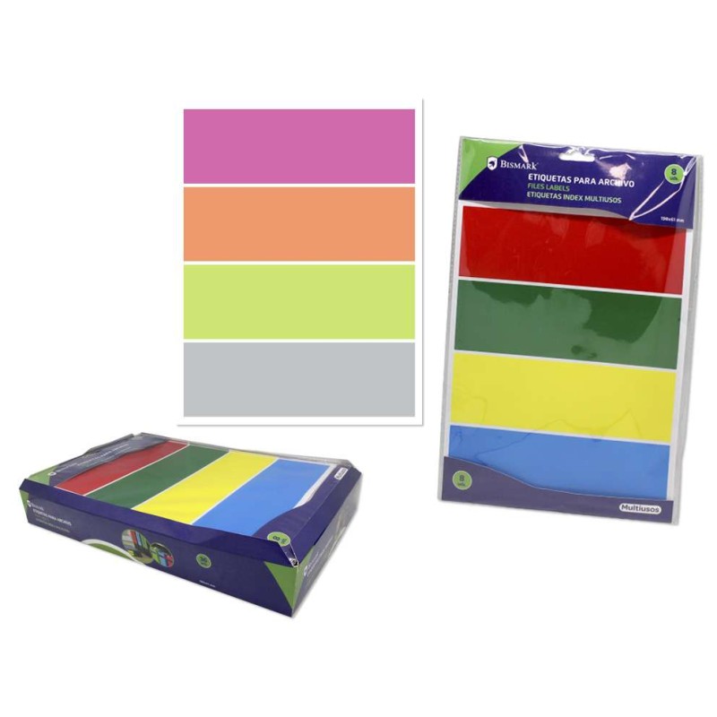 ETIQUETAS PARA ARCHIVO 190X61MM - 8 UDS
