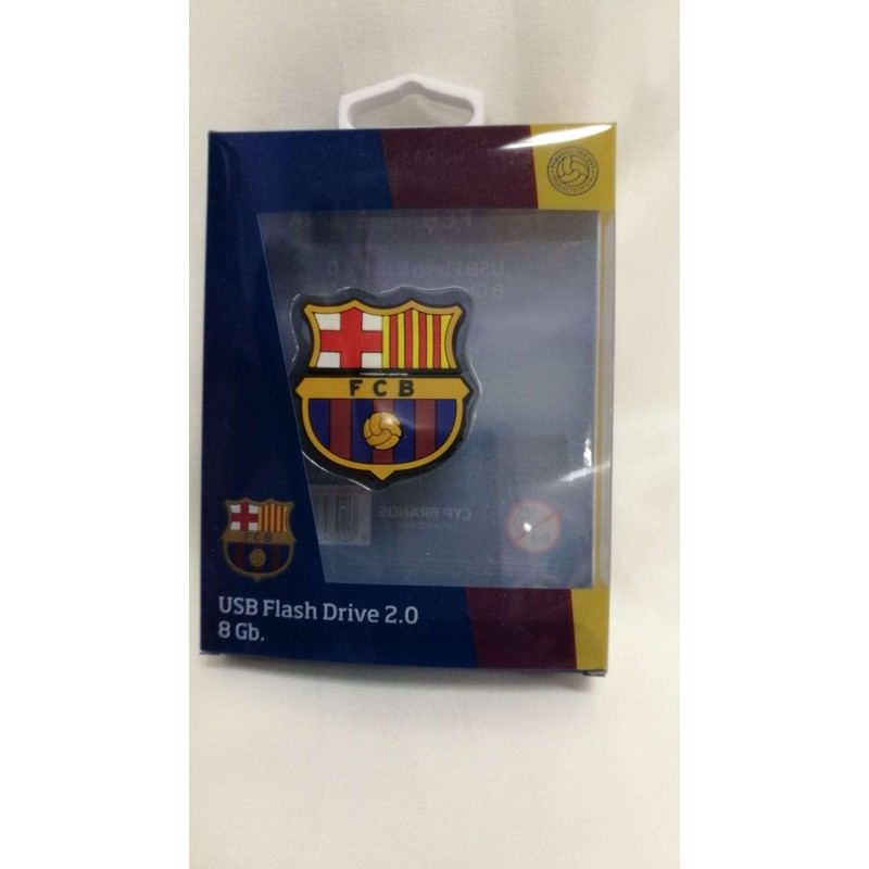 PENDRIVE RUBBER ESCUDO FC BARCELONA               