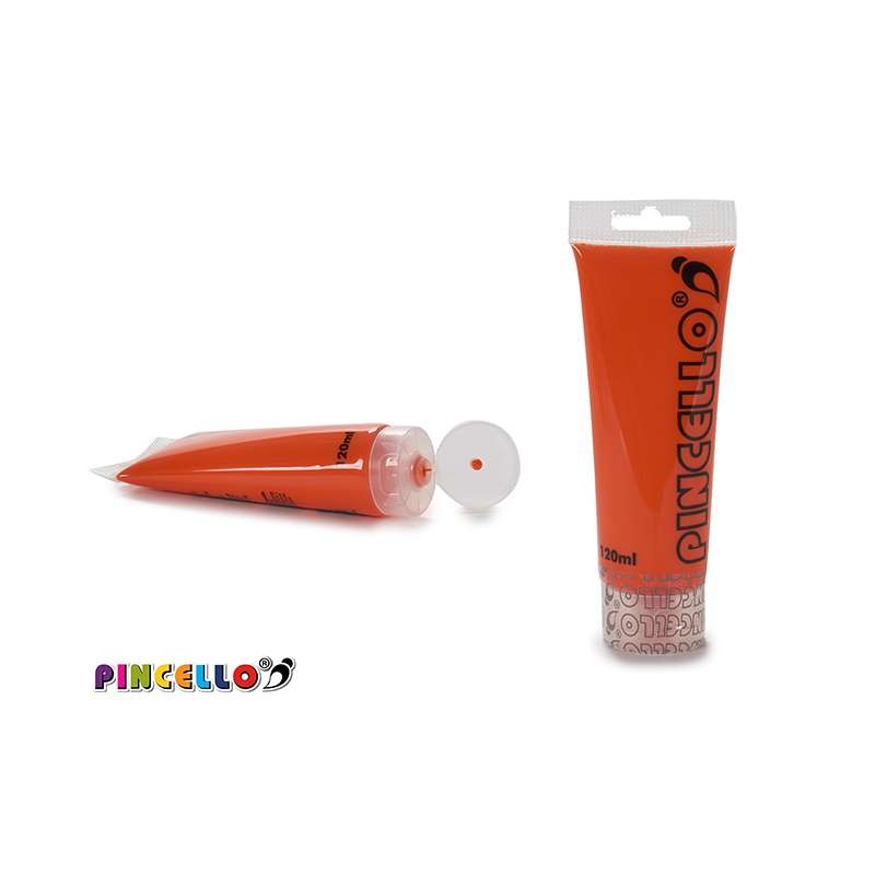 TUBO PINTURA ACRILICA 120ML. NARANJA              