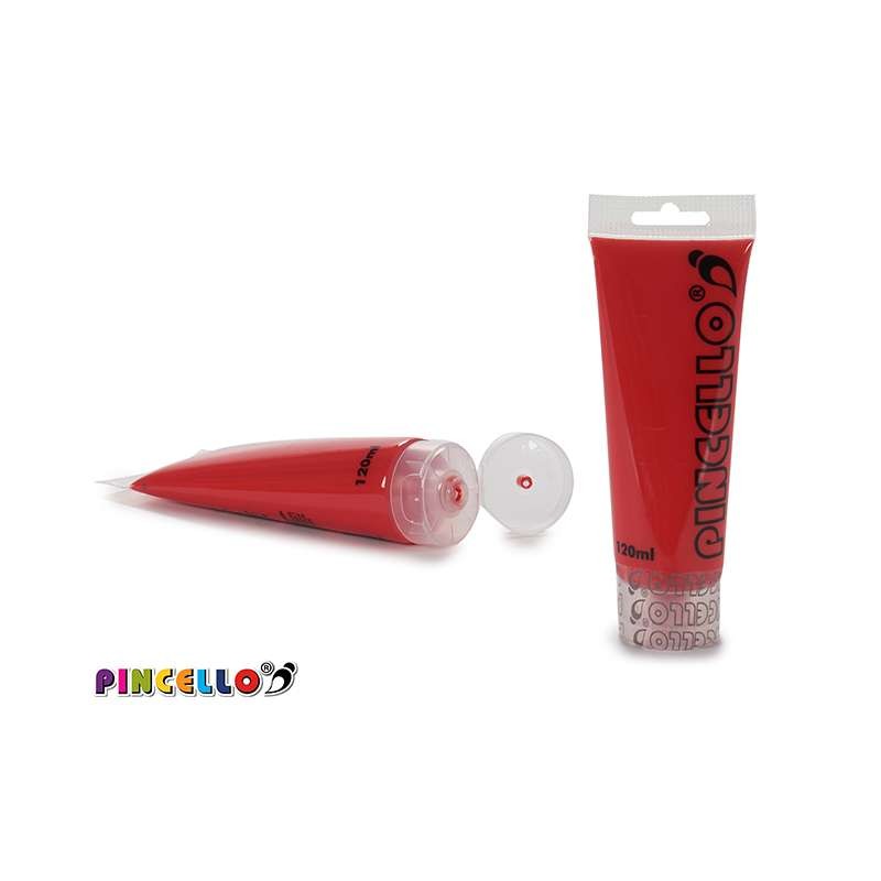 TUBO PINTURA ACRILICA 120ML. ROJO                 