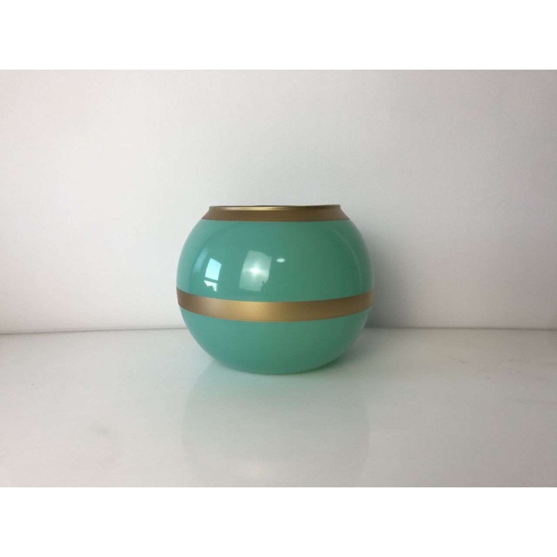 FLORERO CRISTAL VERDE 20*15H CM