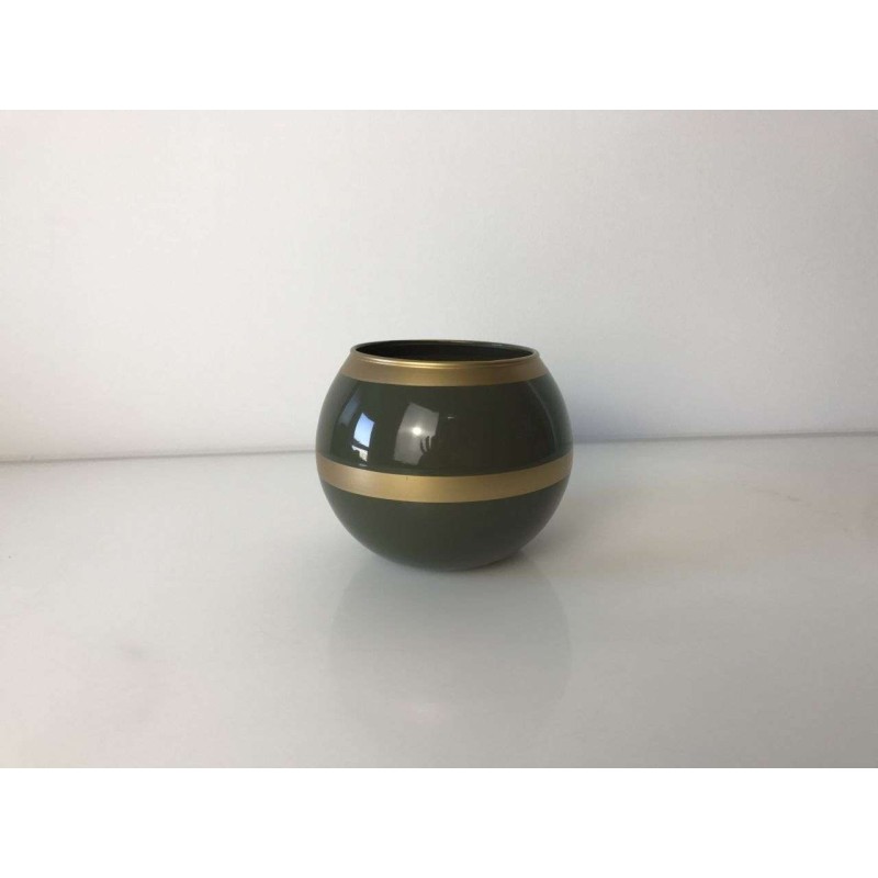 FLORERO CRISTAL MARRON 12*10 H CM