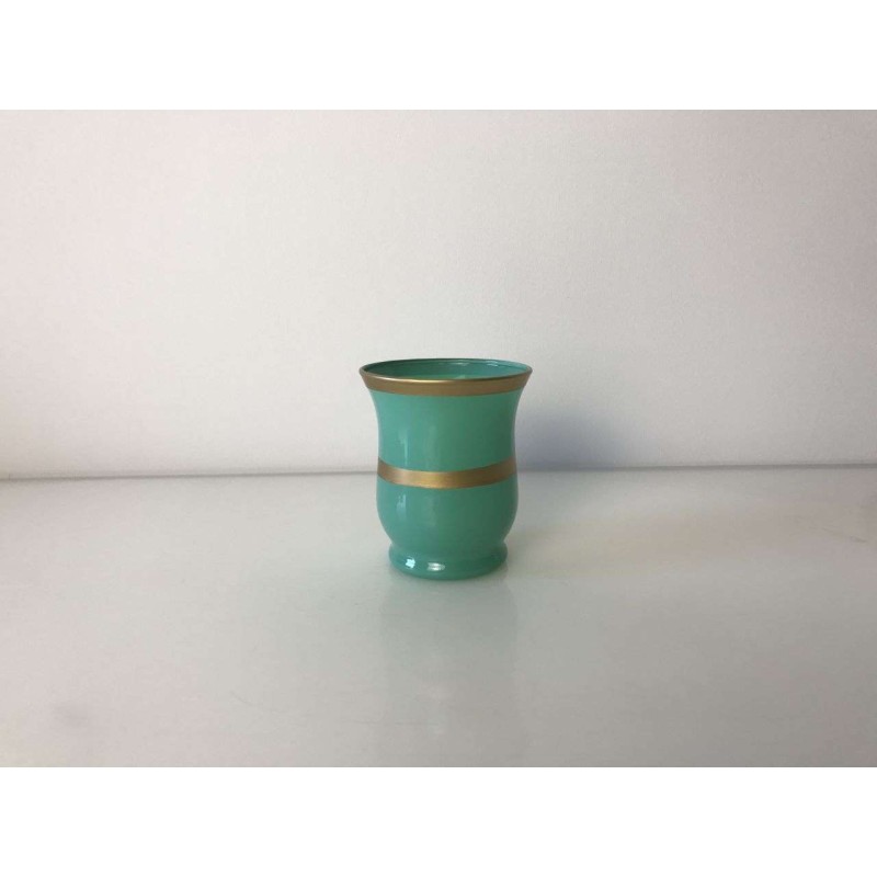 FLORERO CRISTAL VERDE 8*9 H CM