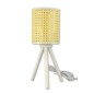 LAMPARA DE MADERA BLANCA 15*15*40