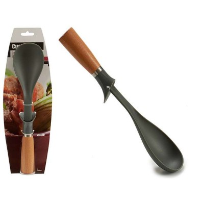 CUCHARA MANGO MADERA                              