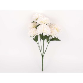 RAMO CRISANTEMO SUPER X8 42 CM CREMA              