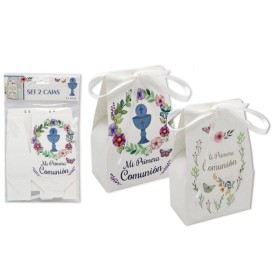 SET 2 CAJAS REGALO PRIMERA COMUNION 7X12 CM