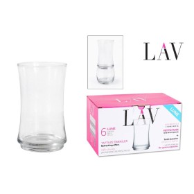 SET 6 VASOS VIDRIO 365CC LUNE