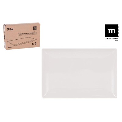 FUENTE RECTANGULAR IVORY BRILLO 30X20 ELITE