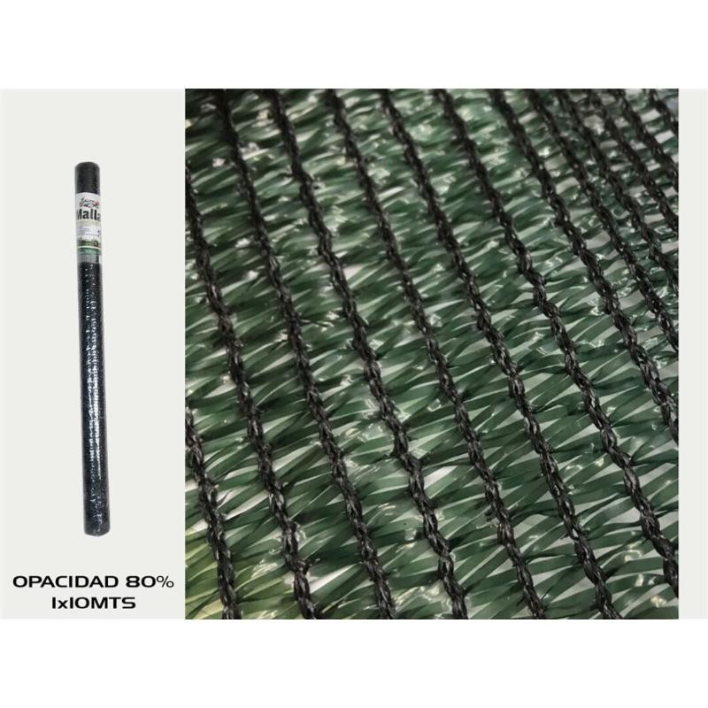 MALLA DE OCULTACION 80% OPACIDAD 1X10 M.