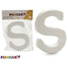 LETRA S POLIESTIRENO 13.5X15 CM