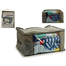 CAJA GUARDA ROPA GRIS 60X45X30CM.