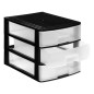 L/3 CAJONES STYLO 355X265X260 NEGRO