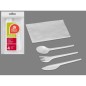 S/3 CUBIERTOS (CUCHARA,CUCHILLO ,TENEDOR )Y SERVILLETA