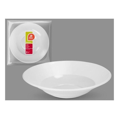S/2 ENSALADERA BLANCA 27.5X6XCM.