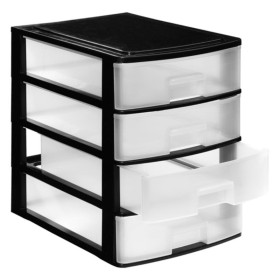 L/4 CAJONES STYLO 355X265X340 NEGRO